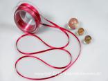 Satinbändchen Pink ohne Draht 6mm Satinbändchen Pink ohne Draht 6mm