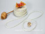Organzaband Organzawelle Creme ohne Draht 10mm Organzaband Organzawelle Creme ohne Draht 10mm