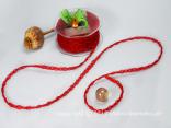 Organzaband Organzawelle Rot ohne Draht 10mm Organzaband Organzawelle Rot ohne Draht 10mm