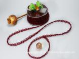 Organzaband Organzawelle Bordeaux ohne Draht 10mm Organzaband Organzawelle Bordeaux ohne Draht 10mm