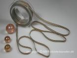 Karoband Landhauskarobändchen Braun ohne Draht 6mm