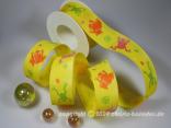Motivband The Frog Gelb mit Draht 40mm