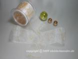 Organzaband Just Married Lachs ohne Draht 70mm Organzaband Just Married Lachs ohne Draht 70mm