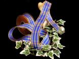Karoband Glasgow Blau mit Draht 40mm Karoband Glasgow Blau mit Draht 40mm