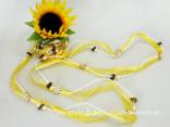 Geschenkband Dekoband Schleifenband Landhausgirlande mit Blümchen Gelb ohne Draht 20mm Geschenkband Dekoband Schleifenband Landhausgirlande mit Blümchen Gelb ohne Draht 20mm