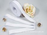 Filzband Filz Weiß ohne Draht 25mm Filzband Filz Weiß ohne Draht 25mm