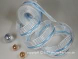 Streifenband Lanzerote Hellblau mit Draht 40mm