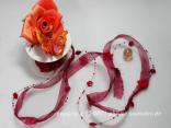 Blumengirlande Frühlingserwachen Bordeaux ohne Draht ca.20mm Blumengirlande Frühlingserwachen Bordeaux ohne Draht ca.20mm