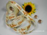 Motivband Osterhase Creme mit Draht 25mm Motivband Osterhase Creme mit Draht 25mm