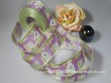 Karoband White Flower Flieder mit Draht 40mm