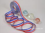 Uni Nationalband Frankreich Blau Weiß Rot ohne Draht 15mm Uni Nationalband Frankreich Blau Weiß Rot ohne Draht 15mm