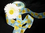 "Lovely" mit Draht, Hellblau/Gelb