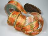 Motivband Ahornblatt Braun mit Draht 40mm