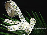 Motivband Olivenband Olive mit Draht 25mm Motivband Olivenband Olive mit Draht 25mm