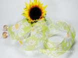 Blumenband Palermo Hellgrün mit Draht 40mm Blumenband Palermo Hellgrün mit Draht 40mm