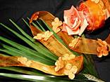 "Fleur" mit Draht, Orange