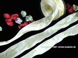 Karoband Manhattan Creme mit Draht 40mm Karoband Manhattan Creme mit Draht 40mm