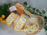 Motivband Mageriten Orange mit Draht 40mm