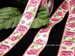"Veilchen" mit Draht, 40mm Pink/Weiß/Rosa
