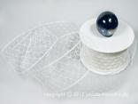 Gitterband Peru Weiß ohne Draht 50mm Gitterband Peru Weiß ohne Draht 50mm