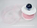 Gitterband Peru Rosa ohne Draht 50mm Gitterband Peru Rosa ohne Draht 50mm