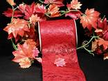 Tischband Fizelene Bordeaux mit Draht ca. 100mm