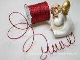 Drahtschnur Rot mit Draht 2mm Drahtschnur Rot mit Draht 2mm