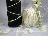 Papierkordel Creme mit Draht 2mm