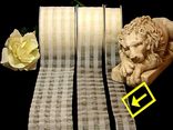 Karoband Organza-Karo Weiß/Weiß ohne Draht 28mm Karoband Organza-Karo Weiß/Weiß ohne Draht 28mm