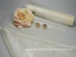 Tischband Organzaband Organza Creme ohne Draht 280mm Tischband Organzaband Organza Creme ohne Draht 280mm