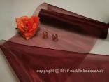 Tischband Organzaband Organza Bordeaux ohne Draht 280mm