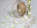 Papierkordel Natur mit Draht 2mm