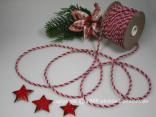 Kordel 4mm Pink Silber ohne Draht 4mm