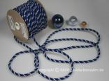 Kordel 6mm Marineblau ohne Draht 6mm