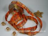 Geschenkband, Dekoband, Schleifenband Weihnachtsband Zauberwürfel Braun mit Draht 25mm Geschenkband, Dekoband, Schleifenband Weihnachtsband Zauberwürfel Braun mit Draht 25mm