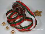 Geschenkband, Dekoband, Schleifenband Weihnachtsband Zauberwürfel Rot mit Draht 25mm Geschenkband, Dekoband, Schleifenband Weihnachtsband Zauberwürfel Rot mit Draht 25mm