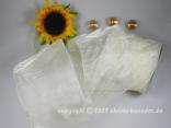 Organzaband Organza Creme mit Draht 100mm