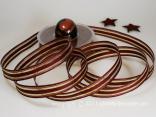 Weihnachtsband Garda Bordeaux Gold mit Draht 15mm