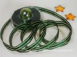 Weihnachtsband Garda Grün Gold mit Draht 15mm