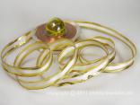 Weihnachtsband Riva Creme Gold mit Draht 15mm Weihnachtsband Riva Creme Gold mit Draht 15mm