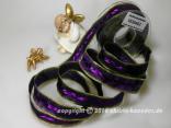 Weihnachtsband Afrika Lila mit Draht 25mm Weihnachtsband Afrika Lila mit Draht 25mm