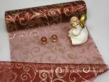 Geschenkband, Dekoband, Schleifenband Tischband Organzaband Elegance Bordeaux ohne Draht 280mm