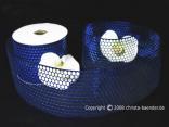 Lochband Blau ohne Draht 85mm