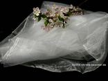 "Organza Stoff" Weiß 145cm