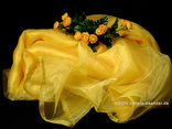 "Organza Stoff" Gelb 145cm