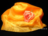 "Organza Stoff" Orange 145cm