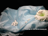 "Organza Stoff" Hellblau 145cm