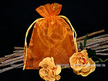 Organzasäckchen 7,5 x 10cm Orange 10 Stück Organzasäckchen 7,5 x 10cm Orange 10 Stück