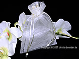 Organzasäckchen 10 x 15cm Weiß 10 Stück Organzasäckchen 10 x 15cm Weiß 10 Stück