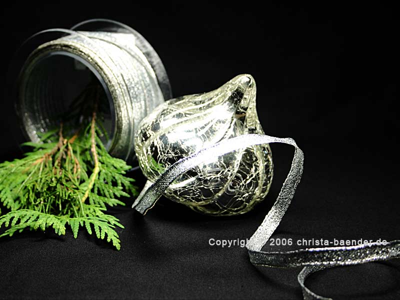 Silberbändchen mit Draht 8mm